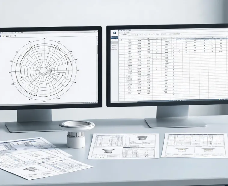 Photometric documents and BIM model